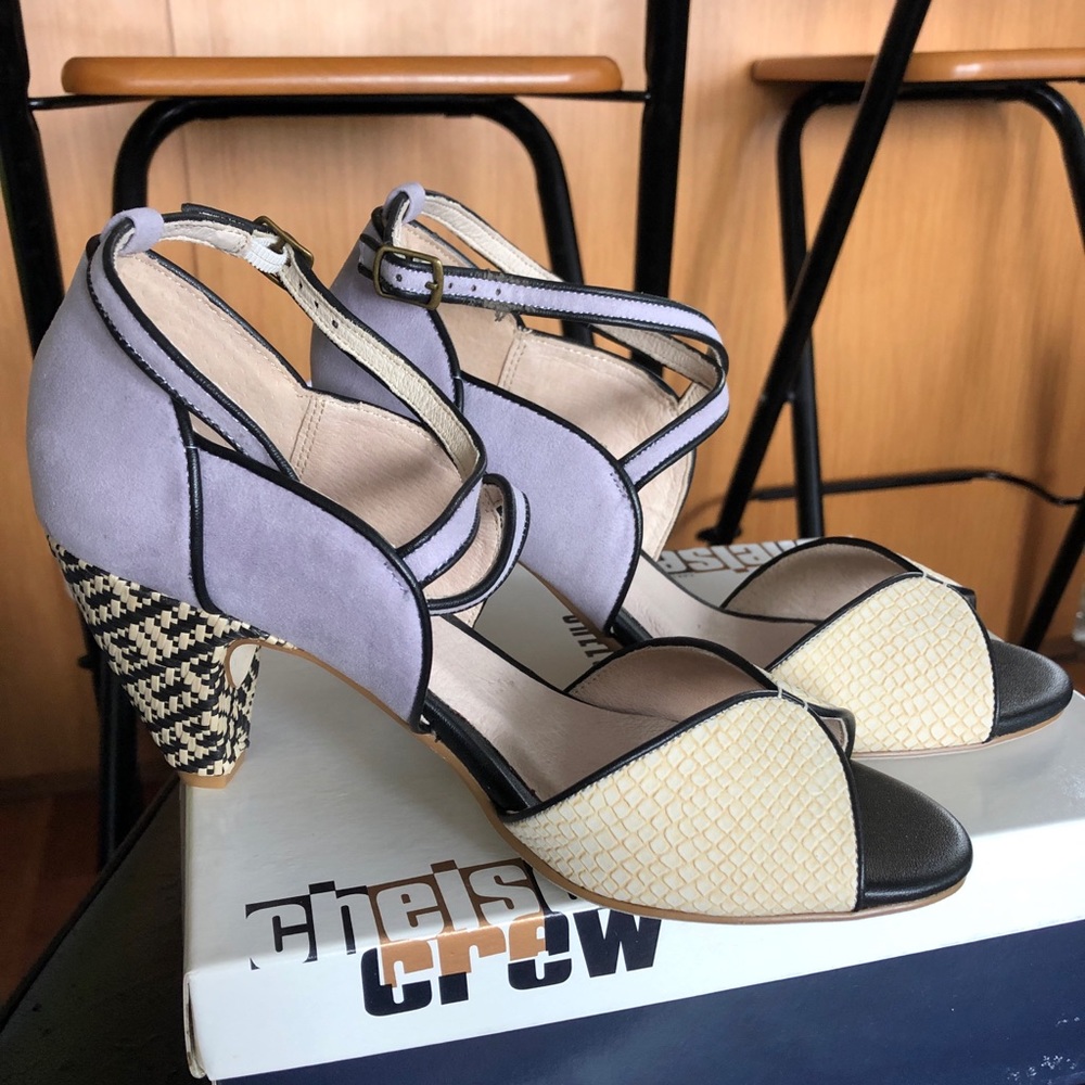 Chelsea Crew NELLY Retro Open Toe Pump - BNIB